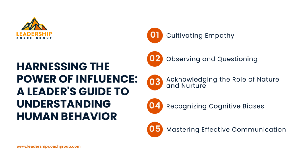 Leader Understanding Human A Leader's Guide For The Ability To Influence