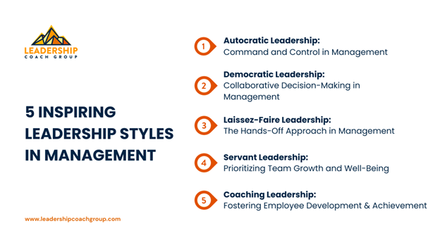 5 Inspiring Leadership Styles in Management