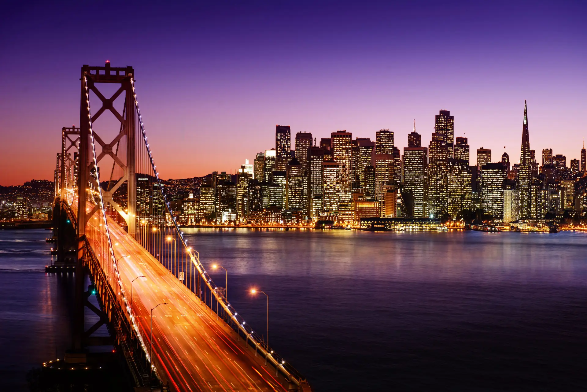 San Francisco Golden Gate Bridge and skyline