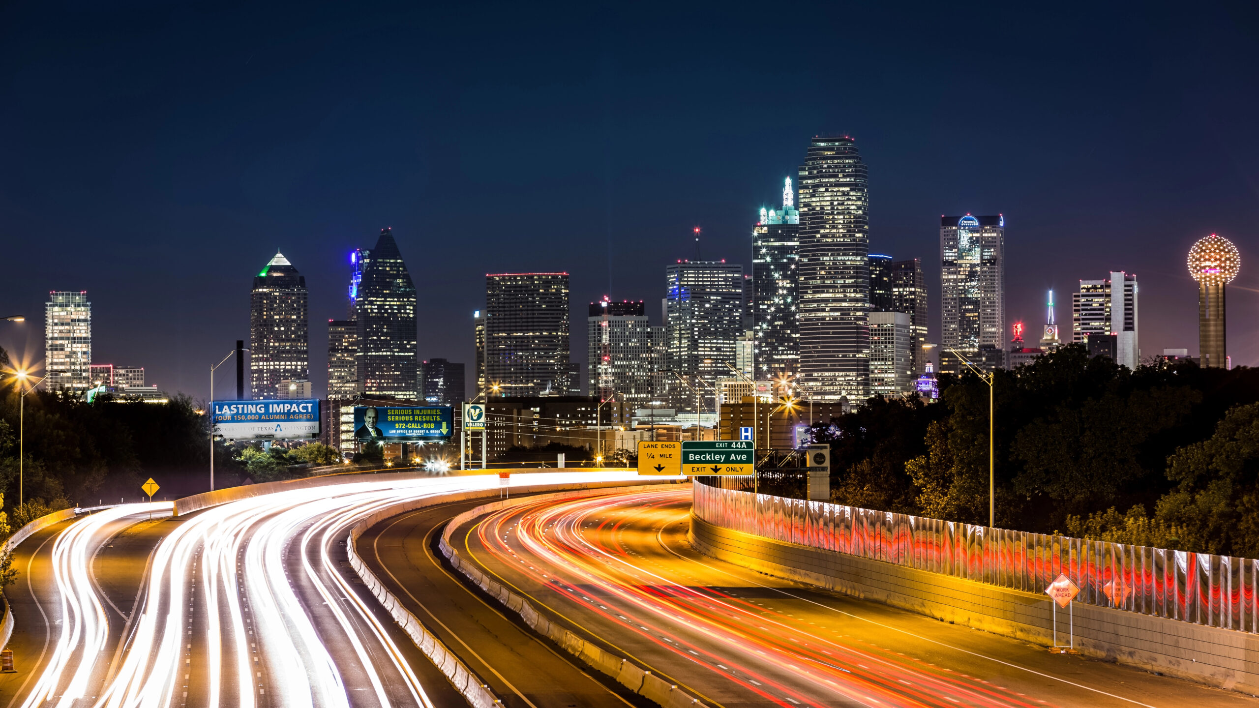 Dallas TX at night